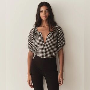 DOEN JUNE TOP
IN NOIR GRETA GINGHAM